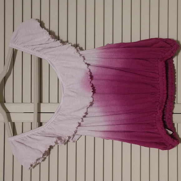 Free People Cora Lee Ombre Off-the-Shoulder Top Size XS - Picture 6 of 8